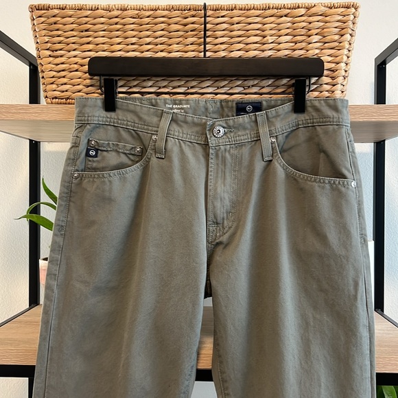 AG Adriano Goldschmied The Graduate Tailored Leg Twill Woven Pants Jean, 31 x 33 - Picture 3 of 11